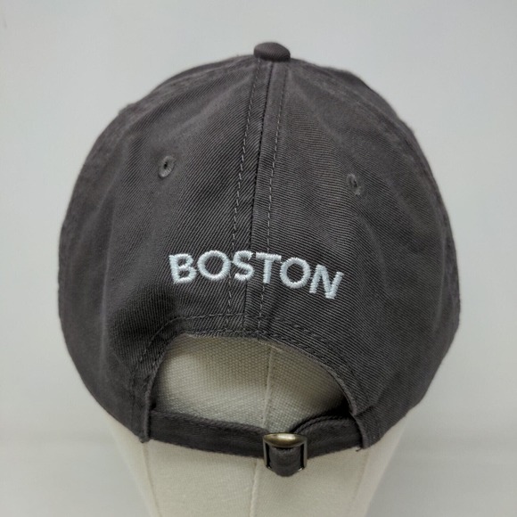 Cap America Men's Slideback Hat Gray Adjustable Embroidered Boston Eagle Logo - Picture 5 of 8